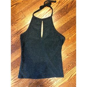 Topshop Sparkly Halter